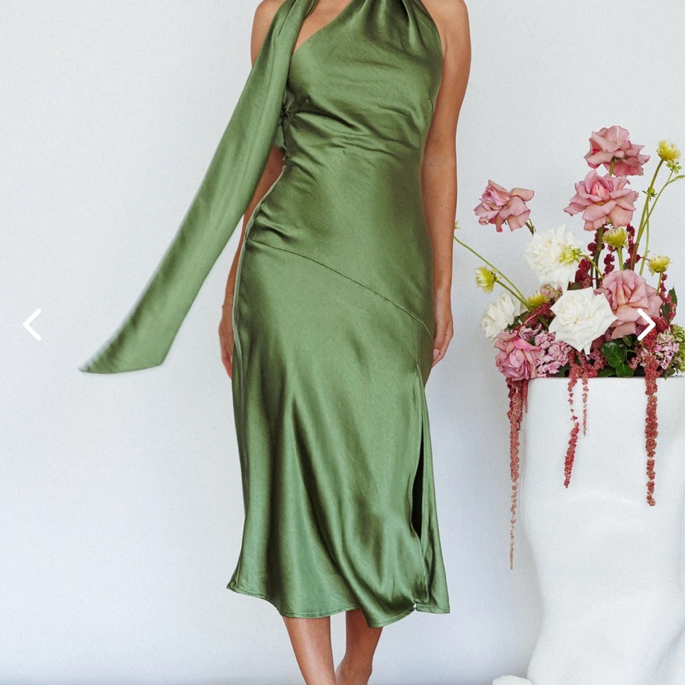 Size 8 Selfie Leslie Italian Summer Midi Dress - Picture 3 of 5